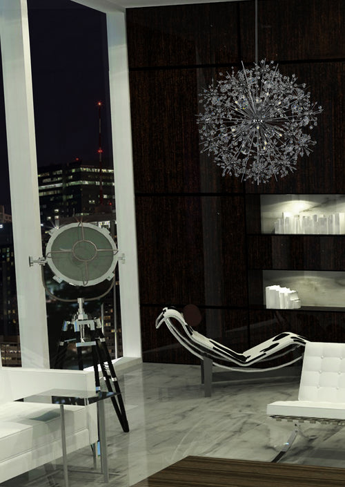 Starfire 18 Light Chandelier Chrome