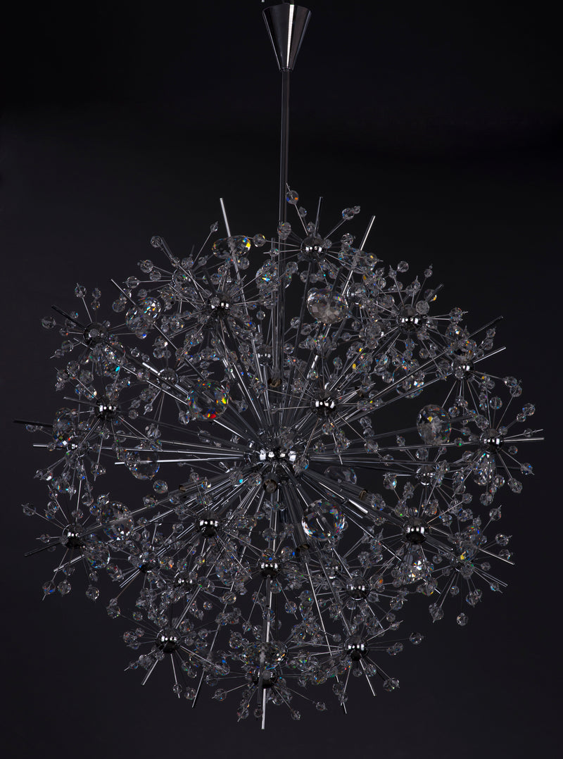 Starfire 18 Light Chandelier Chrome