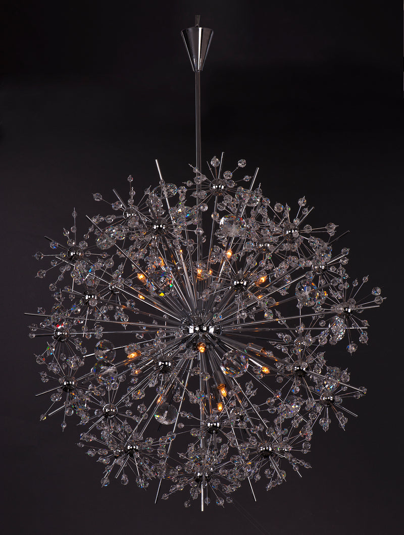 Starfire 18 Light Chandelier Chrome