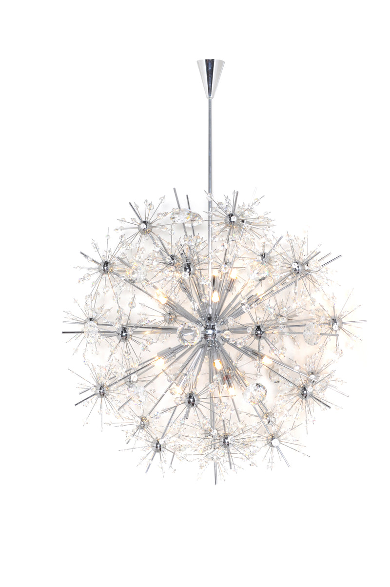 Starfire 18 Light Chandelier Chrome