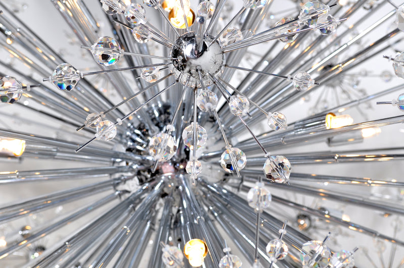 Starfire 18 Light Chandelier Chrome