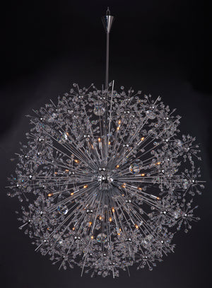 Starfire 40 Light Chandelier Chrome