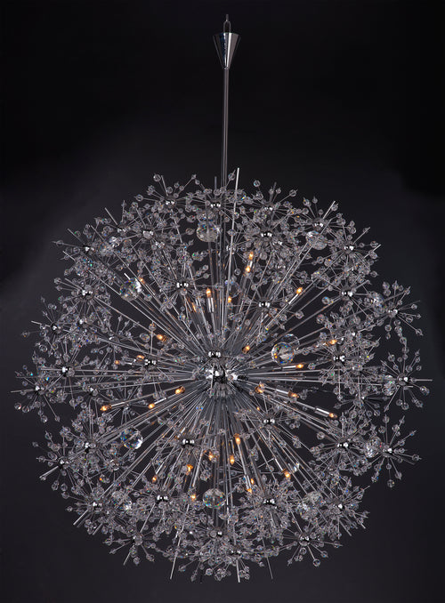 Starfire 40 Light Chandelier Chrome