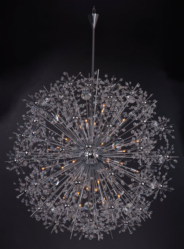 Starfire 40 Light Chandelier Chrome