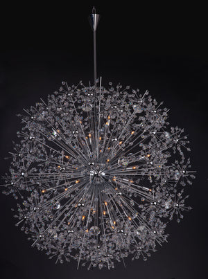 Starfire 40 Light Chandelier Chrome