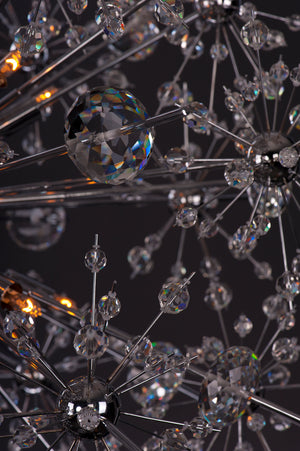 Starfire 40 Light Chandelier Chrome