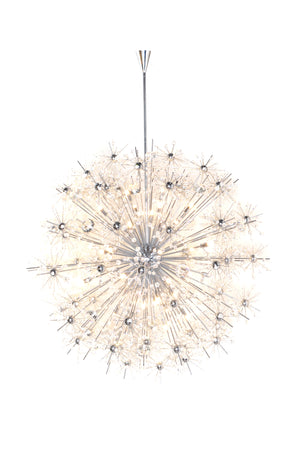 Starfire 40 Light Chandelier Chrome