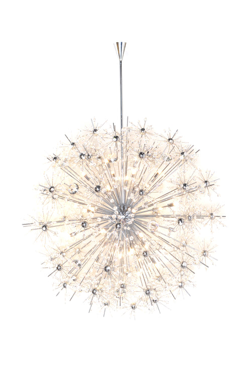Starfire 40 Light Chandelier Chrome