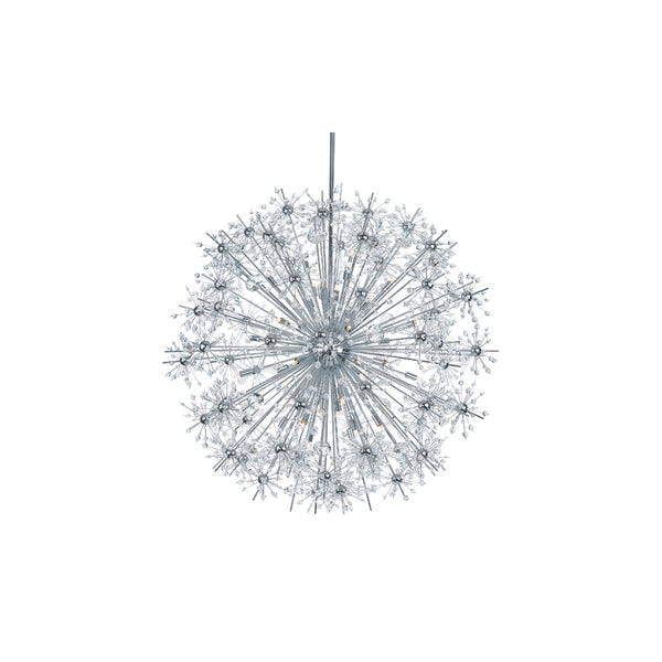 Starfire 40 Light Chandelier Chrome