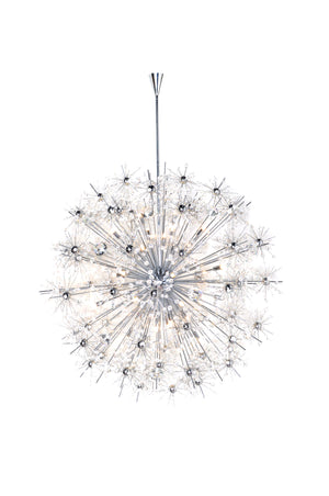 Starfire 40 Light Chandelier Chrome