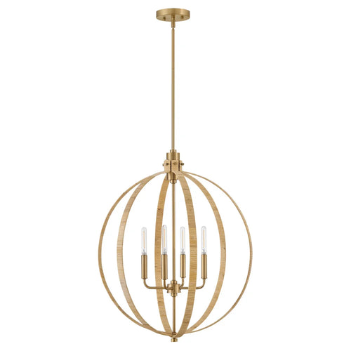 Fallon Orb Chandelier Brass