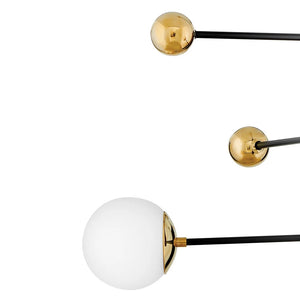 Auggie Adjustable Chandelier Brass