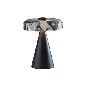 Randy Cordless Table Lamp Marble/Black
