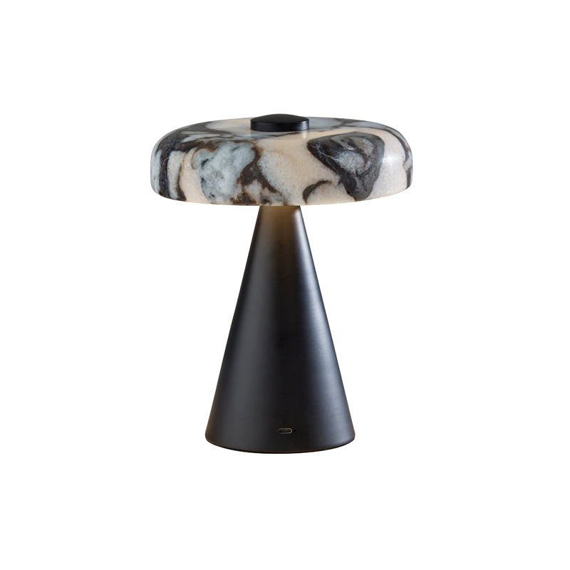 Randy Cordless Table Lamp Marble/Black
