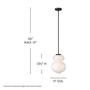 Nadia Pendant Black