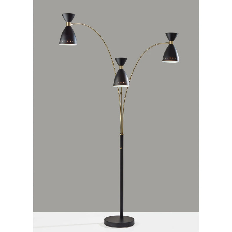Oscar 3-Arm Arc Lamp Black