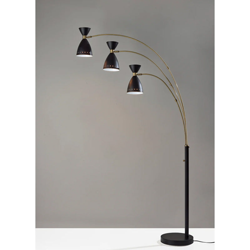 Oscar 3-Arm Arc Lamp Black