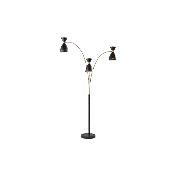 Oscar 3-Arm Arc Lamp Black