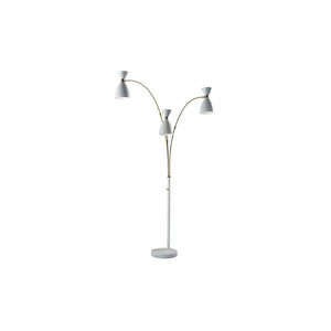 Oscar 3-Arm Arc Lamp White