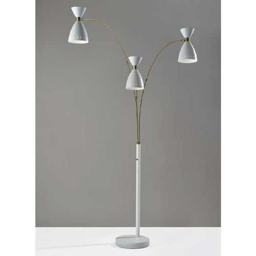 Oscar 3-Arm Arc Lamp White