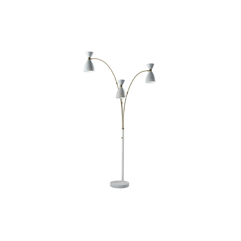 Oscar 3-Arm Arc Lamp White