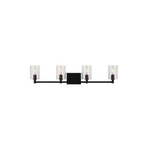 Fullton 4-Light Bath Sconce Black