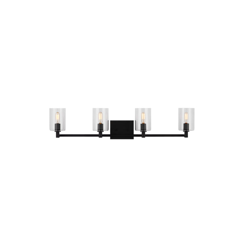 Fullton 4-Light Bath Sconce Black