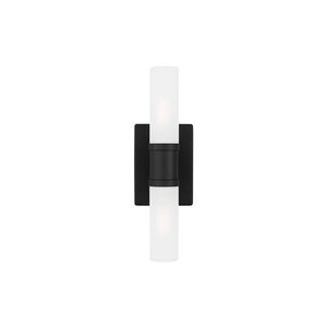 Keaton Small 2-Light Vanity Black
