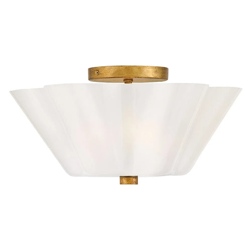 Honey Semi Flush Brass