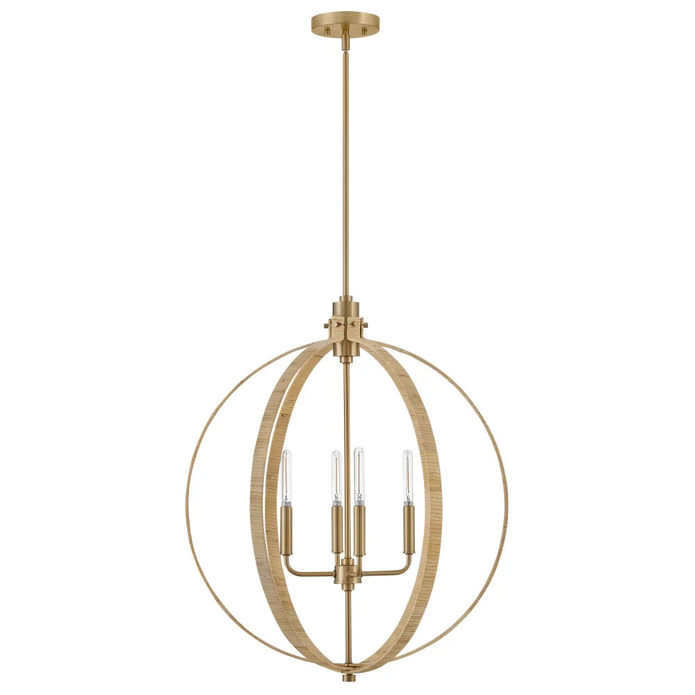 Fallon Orb Chandelier Brass