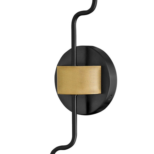 Austen Double Adjustable Sconce Black