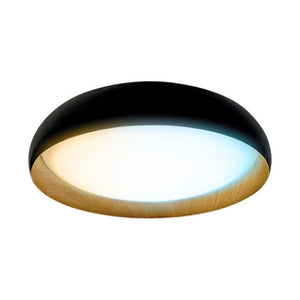 Potolo II Plafón Negro/Madera