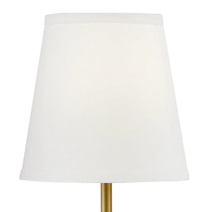 Beale Fabric Shade Sconce Brass