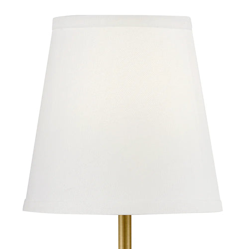 Beale Fabric Shade Sconce Brass