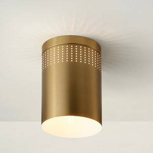 Casey Metal Flush Mount Brass