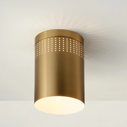 Casey Metal Flush Mount Brass