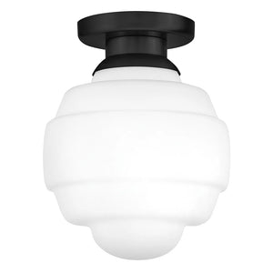 Penny Small Flush Mount Black