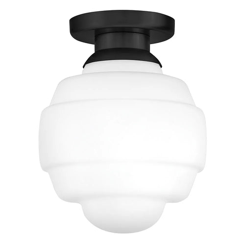 Penny Small Flush Mount Black