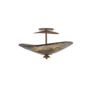 Alba 3 Light Flush Mount Bronze