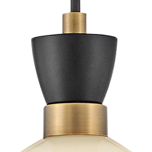 Simon Medium Convertible Pendant Brass