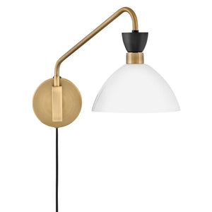Simon Medium Single Sconce Brass