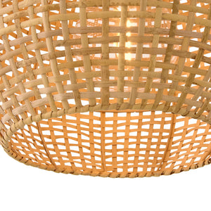 Effie Woven Shade Pendant Brass