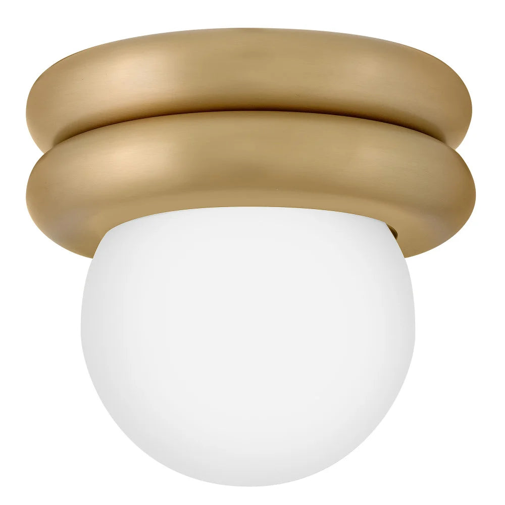 Noa Extra Small Convertible Flush Mount Brass