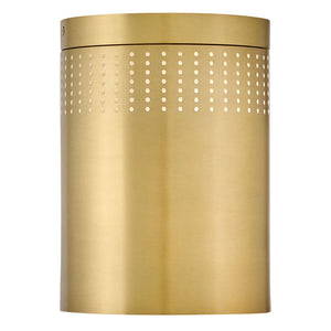 Casey Metal Flush Mount Brass