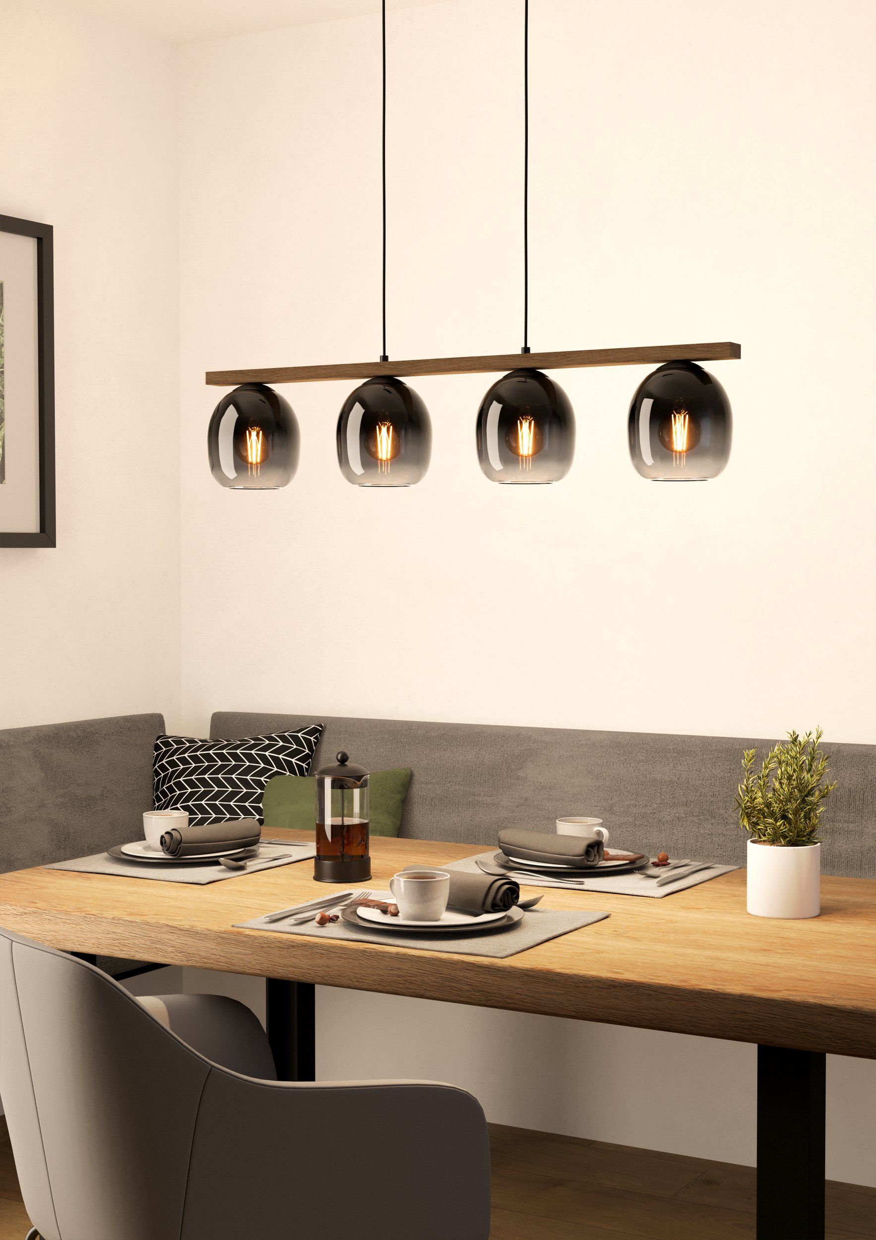 Filago Linear Pendant Black