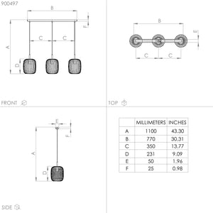 Romazzina Linear Pendant