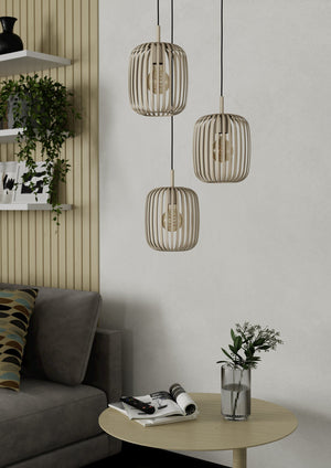 Romazzina 3 Light Pendant Sand