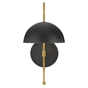 Lou Single Sconce Black