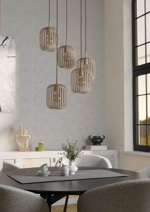 Romazzina 5 Light Pendant Sand
