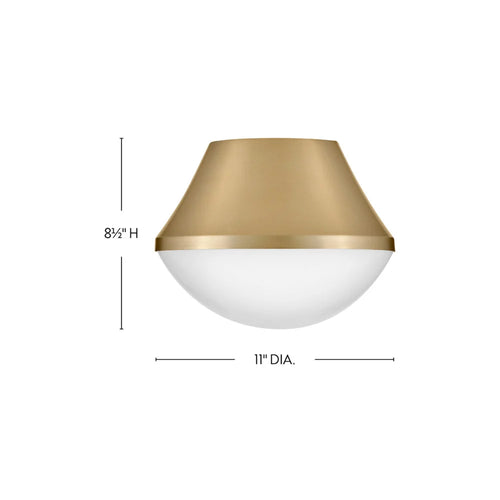 Haddie Flush Mount Brass